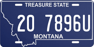 MT license plate 207896U