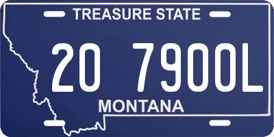 MT license plate 207900L