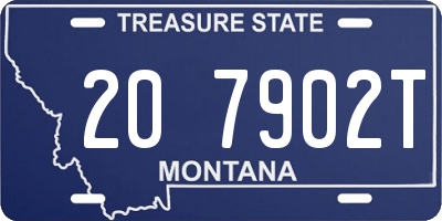 MT license plate 207902T