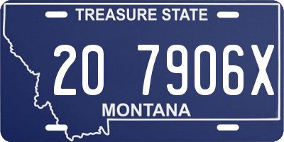 MT license plate 207906X