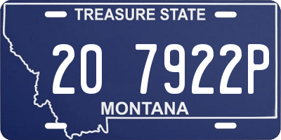 MT license plate 207922P