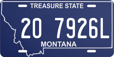 MT license plate 207926L