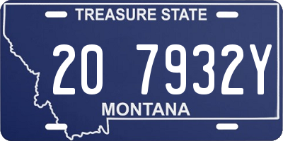 MT license plate 207932Y
