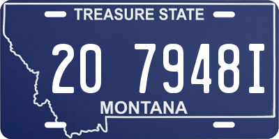 MT license plate 207948I