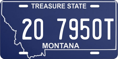 MT license plate 207950T