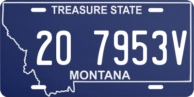 MT license plate 207953V