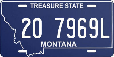 MT license plate 207969L