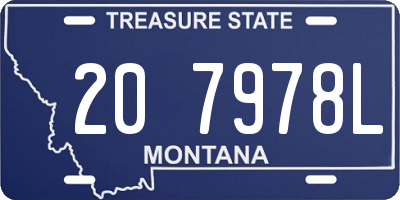 MT license plate 207978L