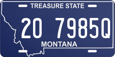 MT license plate 207985Q