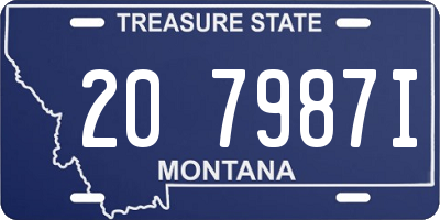 MT license plate 207987I