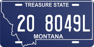 MT license plate 208049L