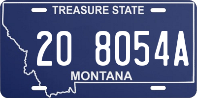 MT license plate 208054A