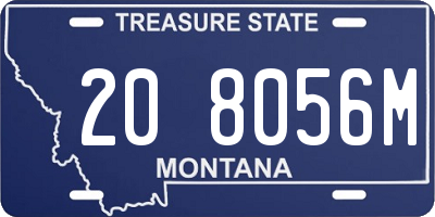 MT license plate 208056M