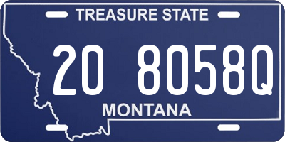 MT license plate 208058Q