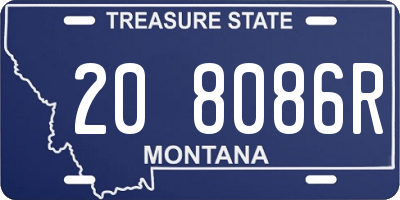 MT license plate 208086R