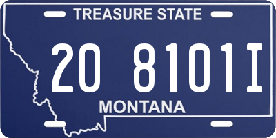 MT license plate 208101I