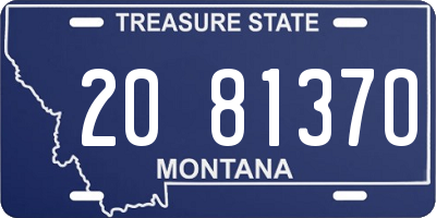 MT license plate 208137O