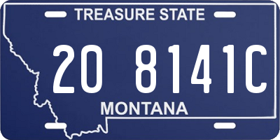 MT license plate 208141C