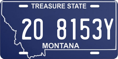 MT license plate 208153Y