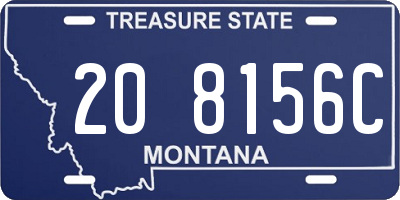 MT license plate 208156C
