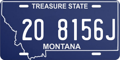 MT license plate 208156J