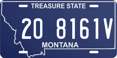 MT license plate 208161V