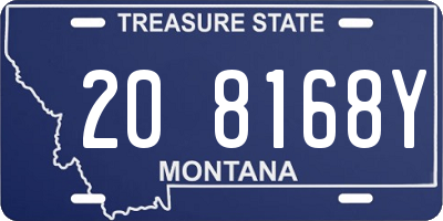 MT license plate 208168Y