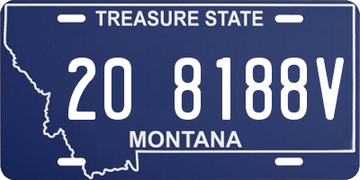 MT license plate 208188V