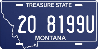 MT license plate 208199U