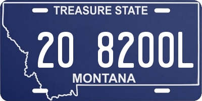 MT license plate 208200L