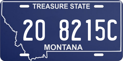 MT license plate 208215C