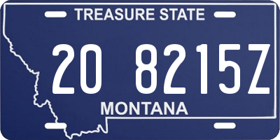 MT license plate 208215Z
