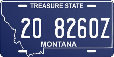 MT license plate 208260Z
