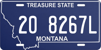 MT license plate 208267L