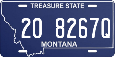 MT license plate 208267Q