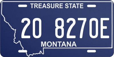 MT license plate 208270E