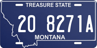 MT license plate 208271A