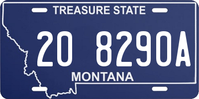 MT license plate 208290A