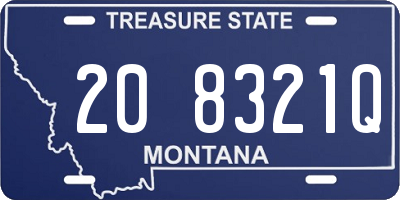 MT license plate 208321Q