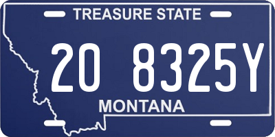 MT license plate 208325Y