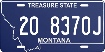 MT license plate 208370J