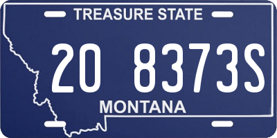 MT license plate 208373S