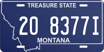 MT license plate 208377I