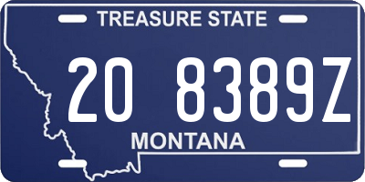 MT license plate 208389Z