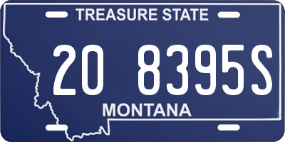 MT license plate 208395S
