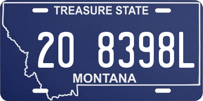 MT license plate 208398L
