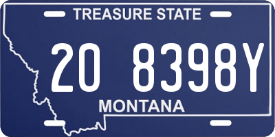 MT license plate 208398Y