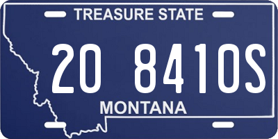 MT license plate 208410S