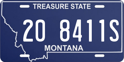 MT license plate 208411S