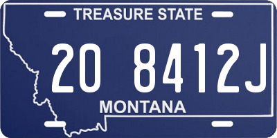 MT license plate 208412J